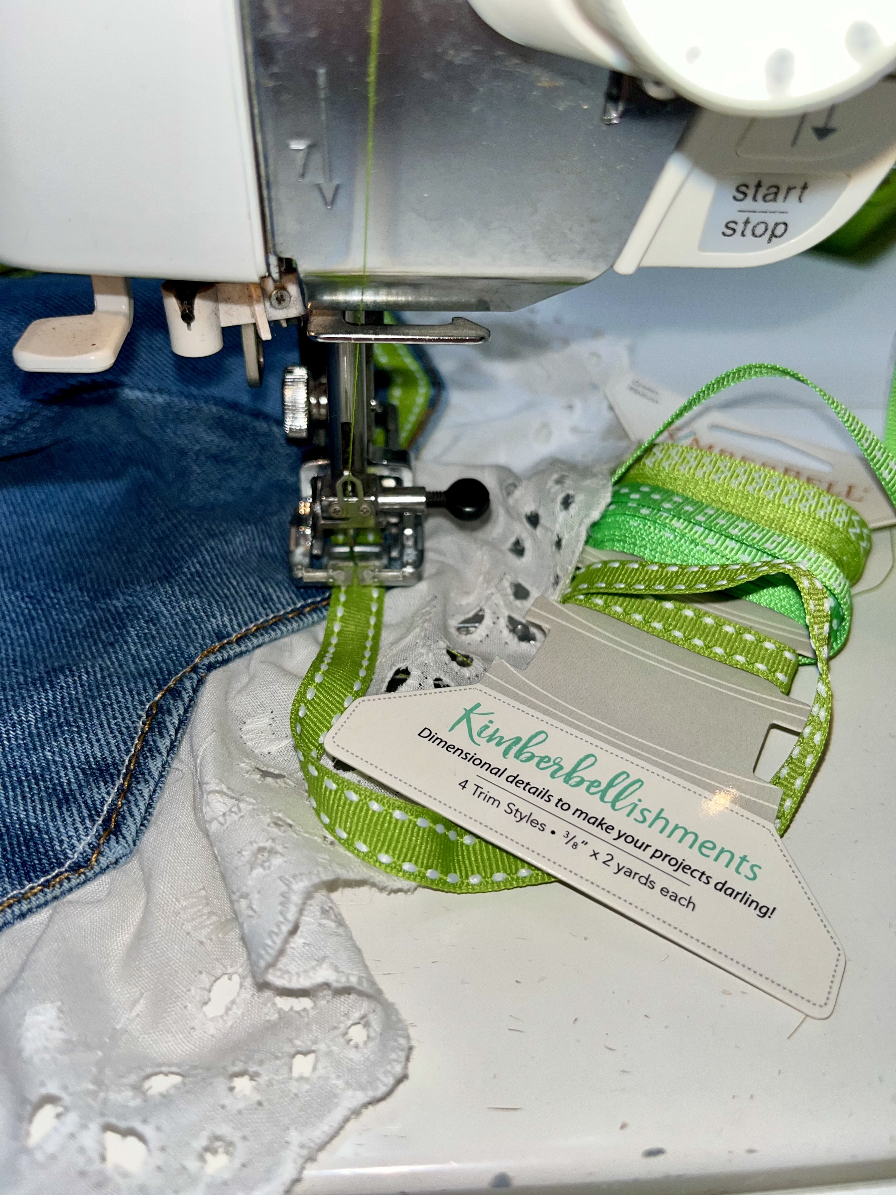 DIY embellished jean jacket